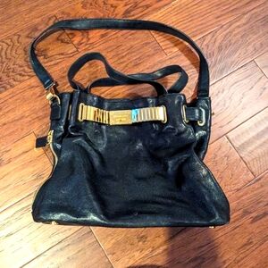Michael Koss Vintage leather purse with gold detail